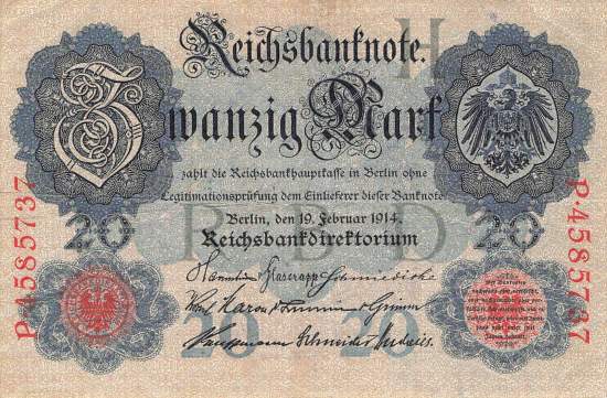 20 Mark 1914 ro.47b H/P